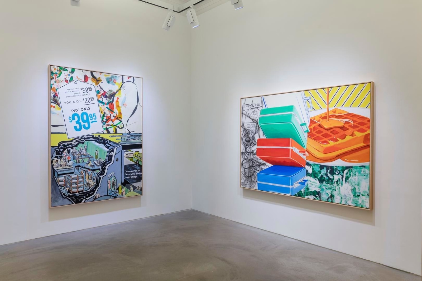 David Salle installation view 6