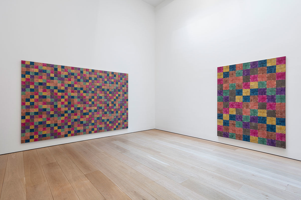 McArthur Binion:&nbsp;Modern:Ancient:Brown, Installation view, New York