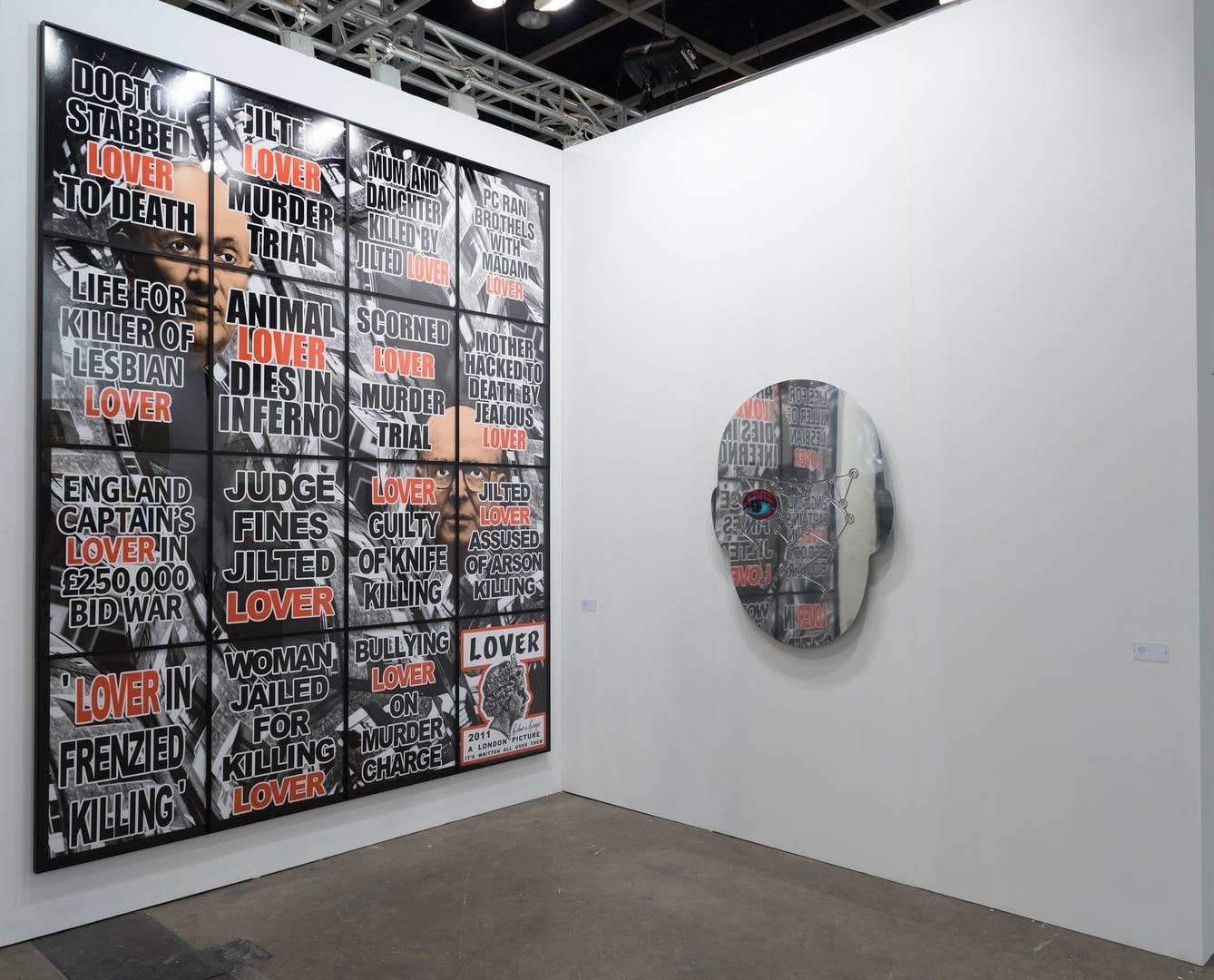  Installation view, Booth 1C08, Art Basel Hong Kong 2015&nbsp;