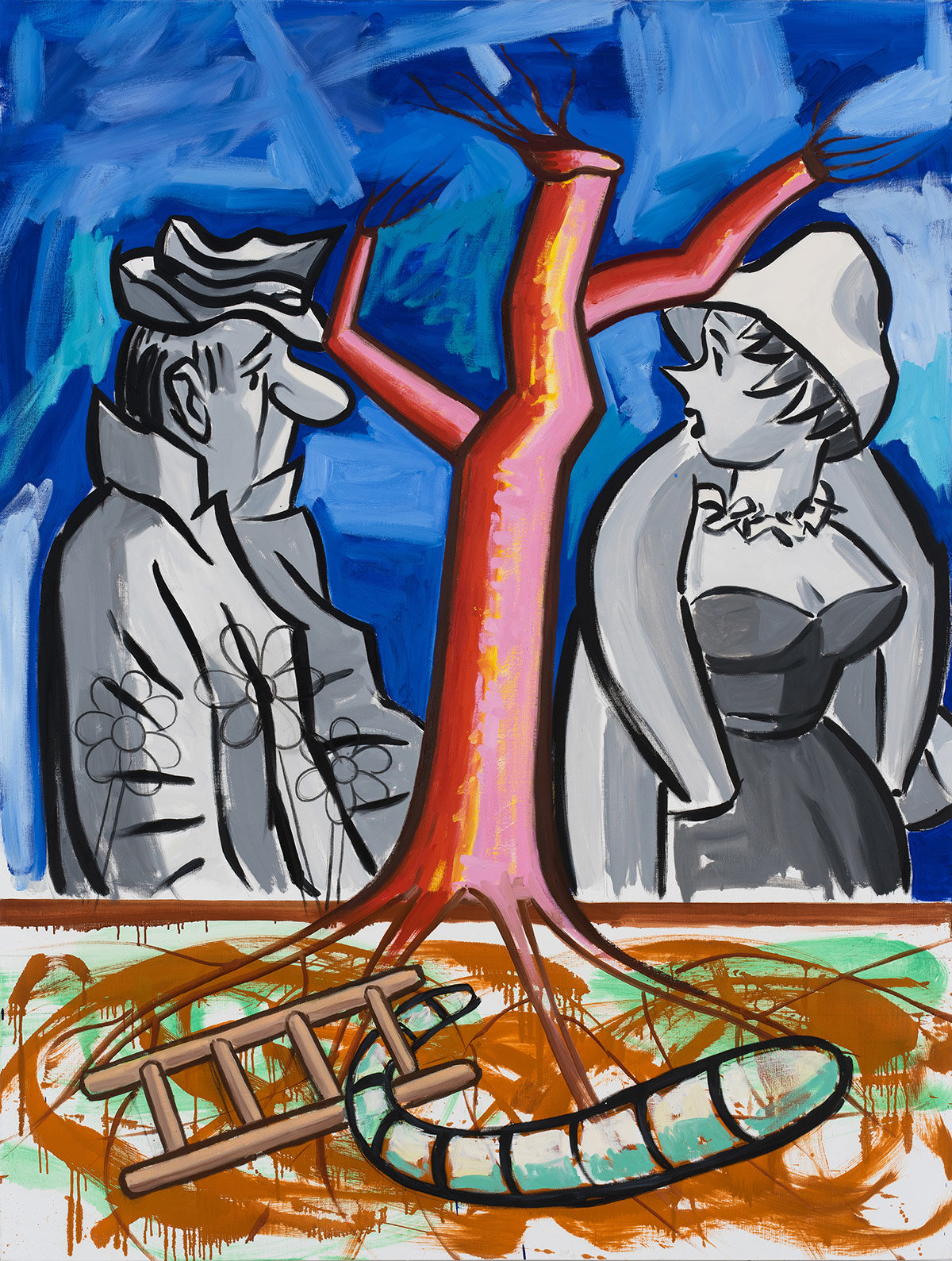 DAVID SALLE, Tree of Life #26, 2021