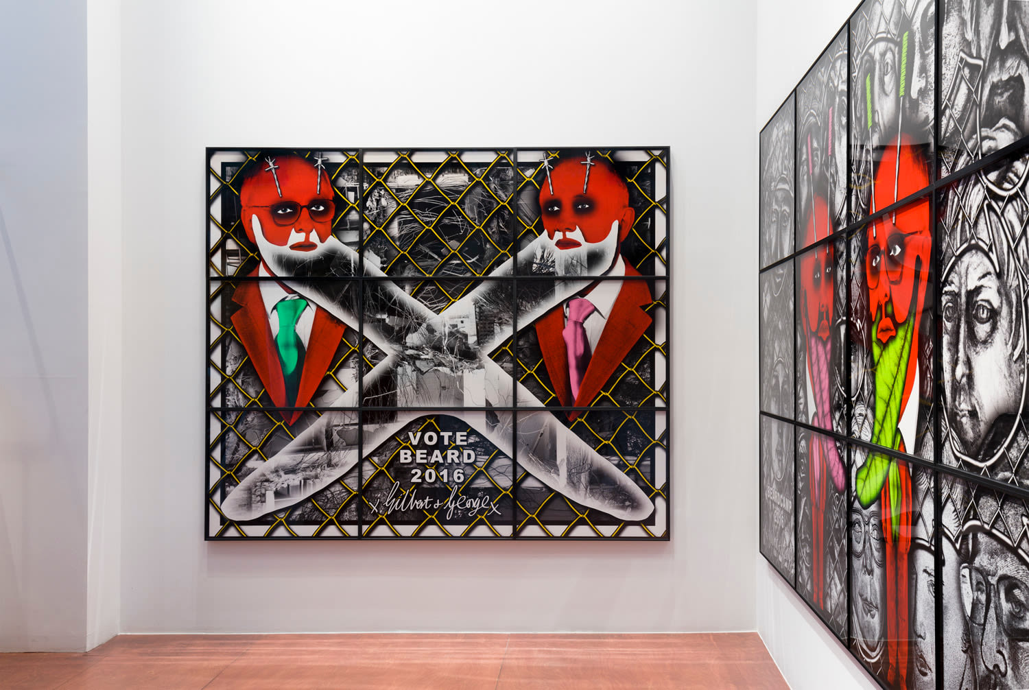 Gilbert &amp;amp; George,&nbsp;THE BEARD PICTURES, Installation view, Lehmann Maupin Seoul