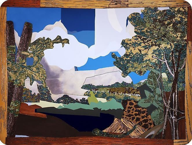 MICKALENE THOMAS Landscape with woman washing her feet, 2008