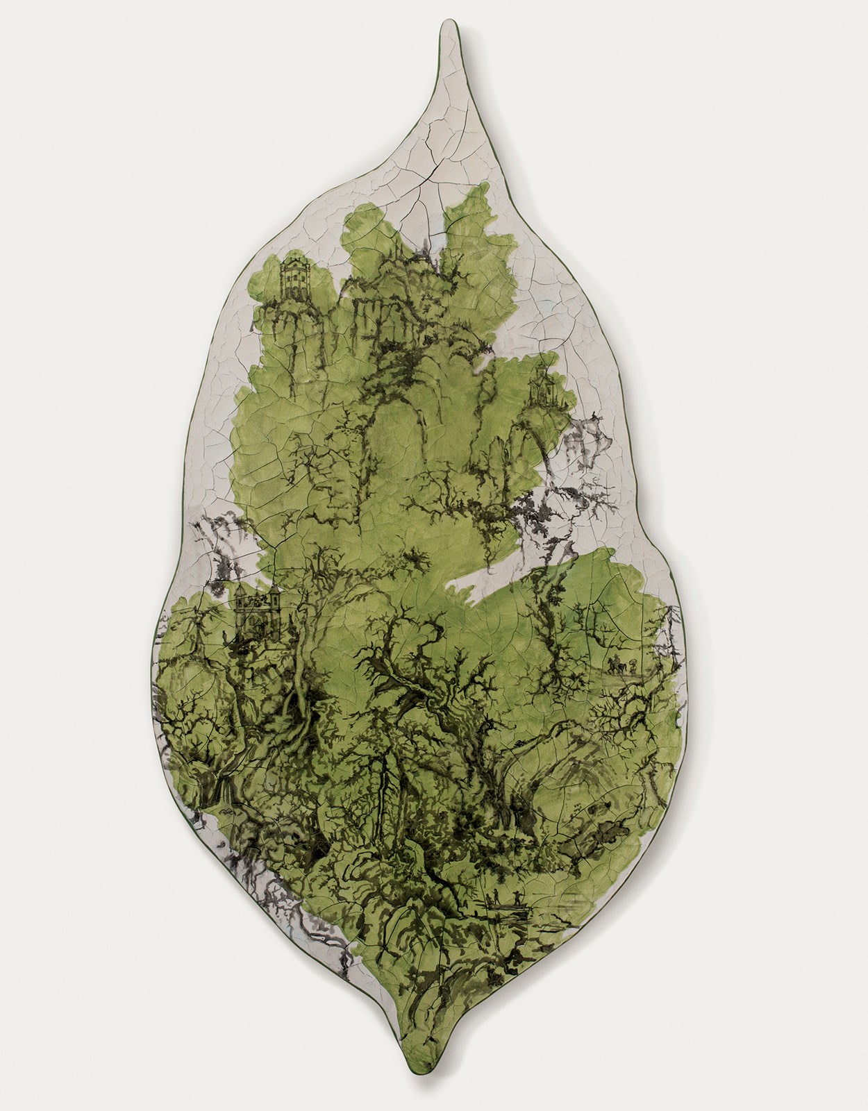 ADRIANA VAREJ&Atilde;O, Paisagem sino-brasileira com verde, 2015