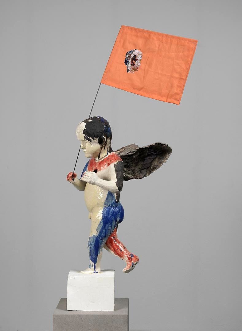 ANNE CHU Putti with Flag, 2011