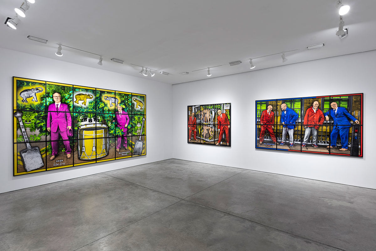 Gilbert &amp;amp; George:&nbsp;NEW NORMAL PICTURES, Installation view, New York