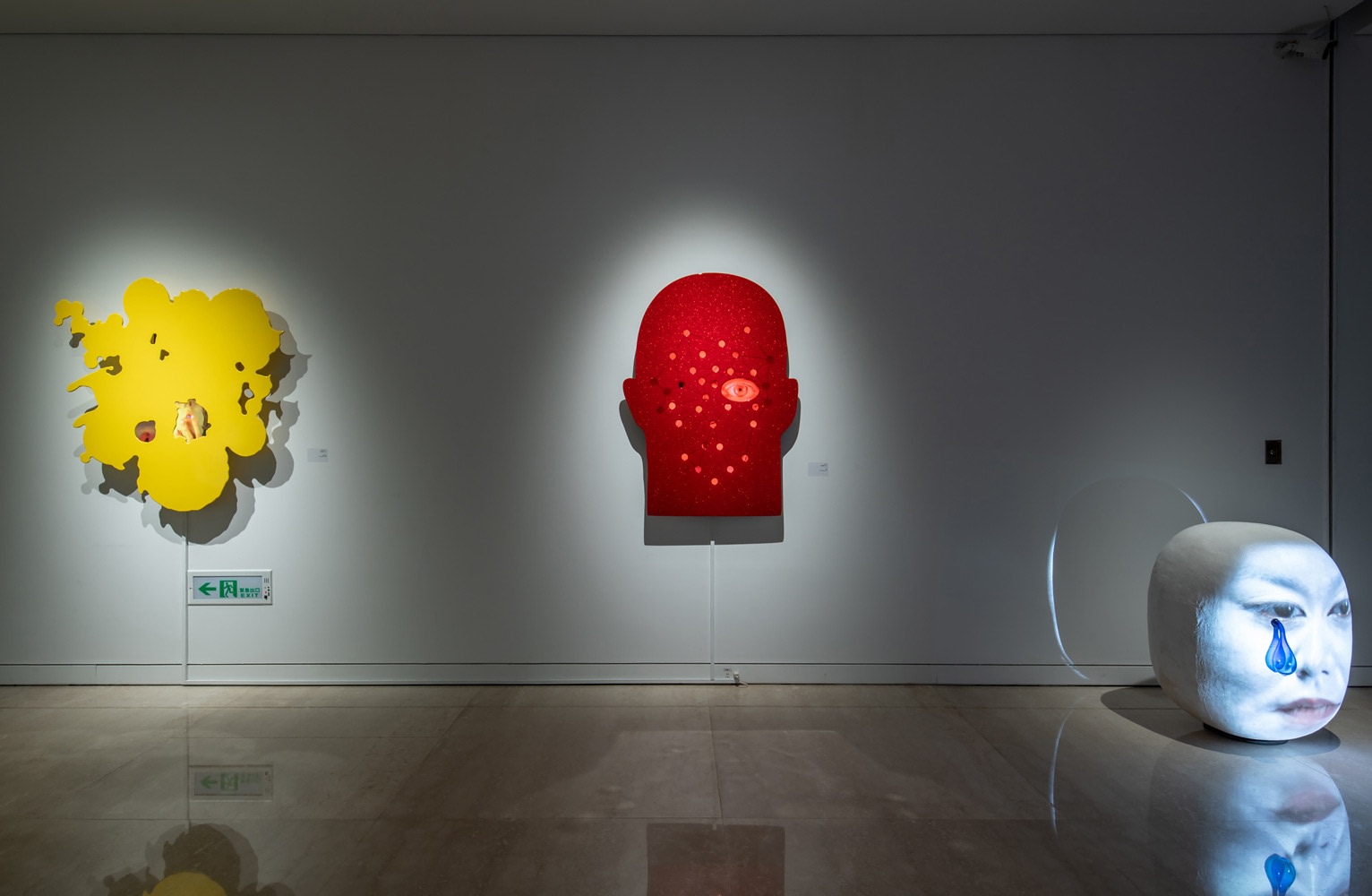 Tony Oursler: Black Box, Installation View