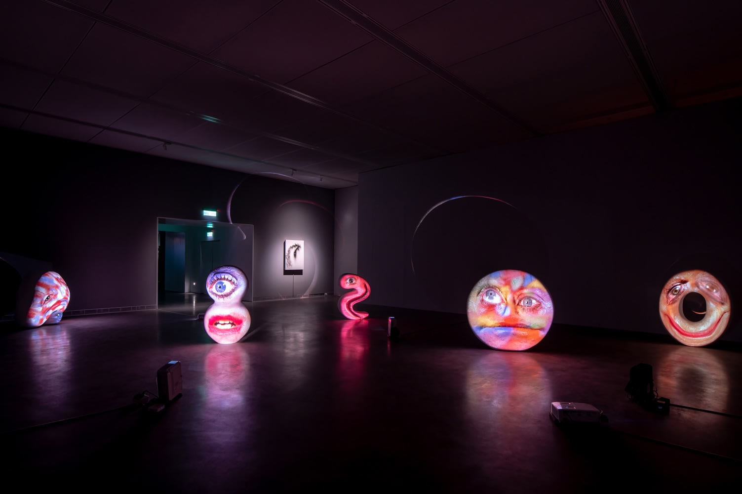 Tony Oursler: Black Box, Installation View