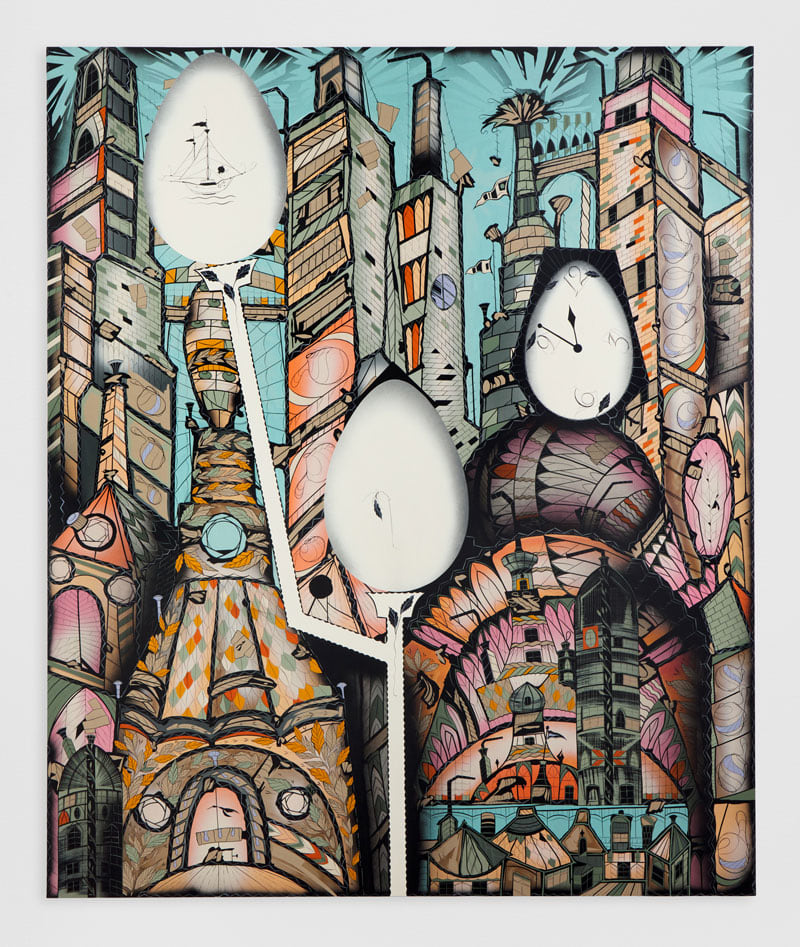 LARI PITTMAN, Luminous: Cities with Egg Monuments 2, 2022