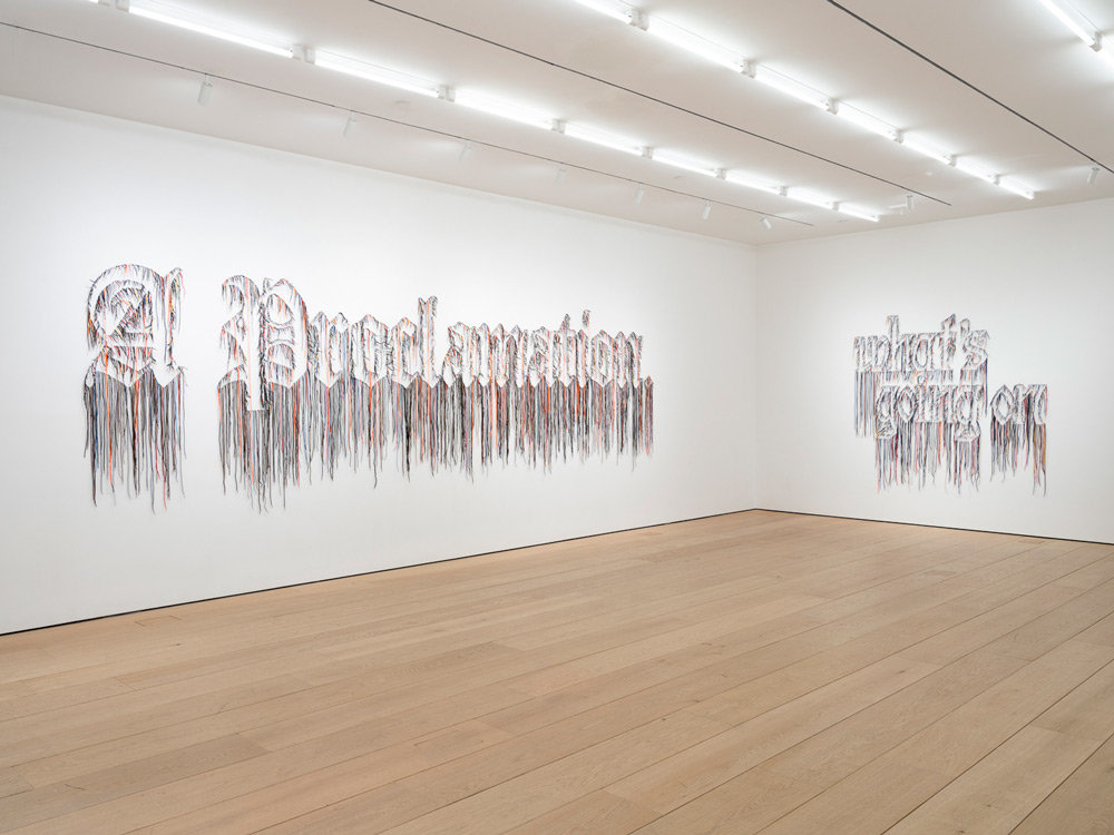 Nari Ward: I&rsquo;ll Take You There; A Proclamation, Installation view, New York