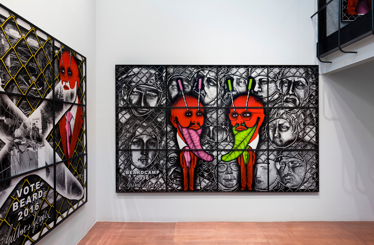 Gilbert &amp;amp; George,&nbsp;THE BEARD PICTURES, Installation view, Lehmann Maupin Seoul