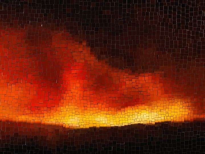  TERESITA FERN&Aacute;NDEZ, 	Fire (America) 3&nbsp;(detail),&nbsp;2016