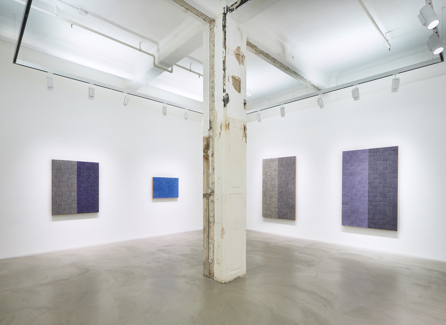 McArthur Binion,&nbsp;Hand:Work:II, Installation view at Lehmann Maupin, Hong Kong