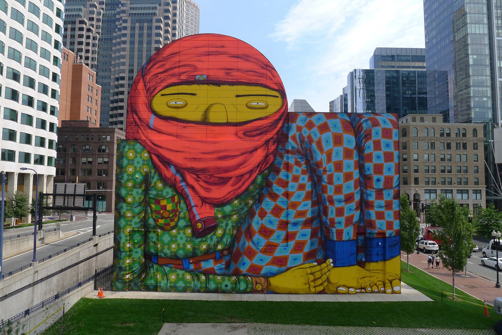 OSGEMEOS, Giant, Dewey Square, Boston