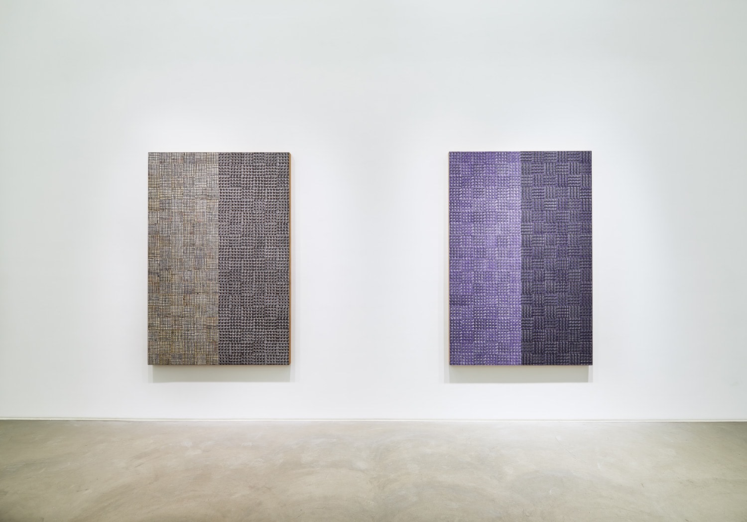 McArthur Binion,&nbsp;Hand:Work:II, Installation view at Lehmann Maupin, Hong Kong