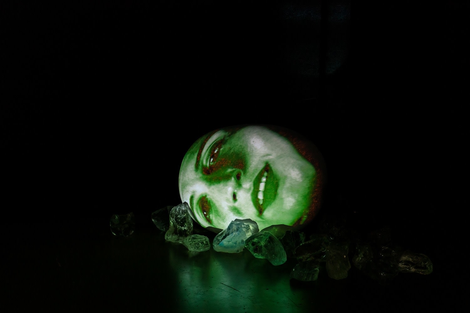 Installation view of special exhibition by Tony Oursler at Taipei Dangdai art fair 2020, view 2