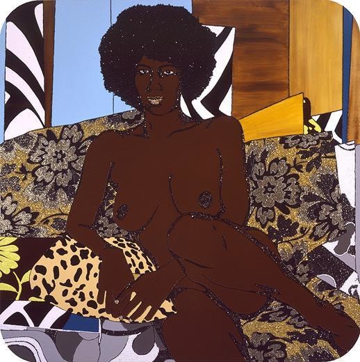 MICKALENE THOMAS Afro Goddess Looking Forward, 2007