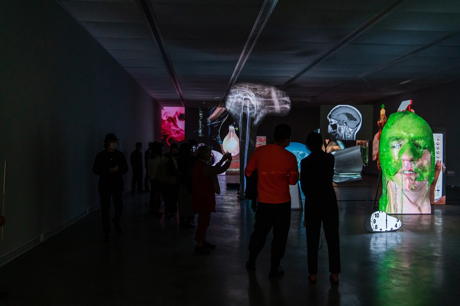 Tony Oursler: Black Box, Installation View