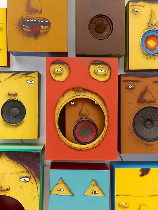 OSGEMEOS White Carnival&nbsp;(detail),&nbsp;2016