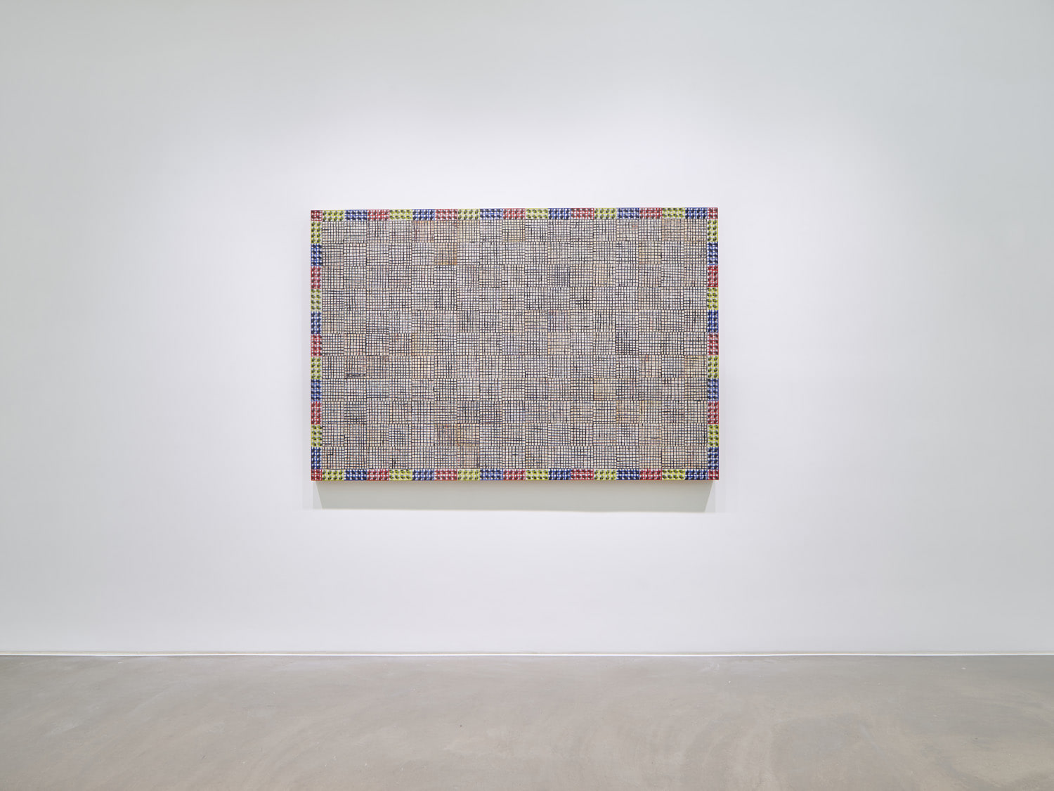 McArthur Binion,&nbsp;Hand:Work:II, Installation view at Lehmann Maupin, Hong Kong