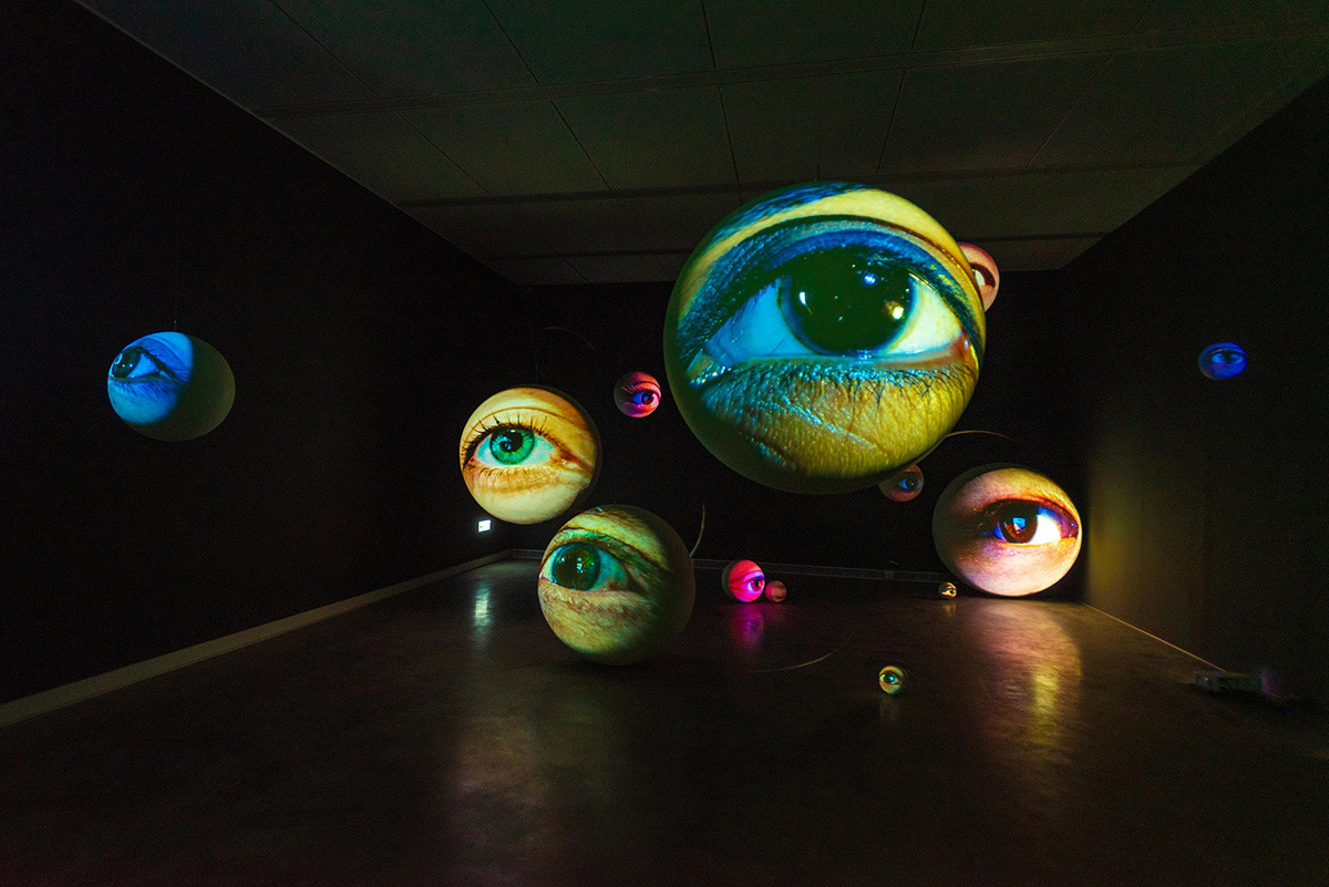 Tony Oursler: Black Box, Installation View