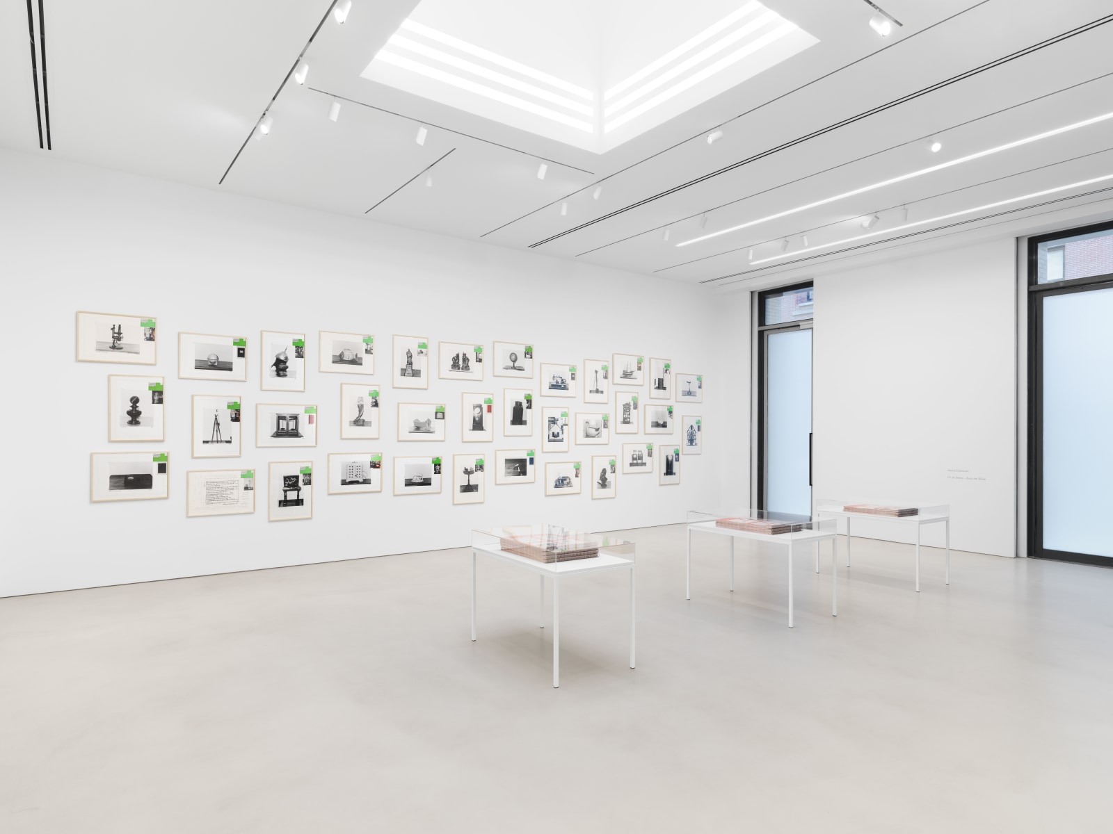 Installation view, Hanne Darboven,&nbsp;Fin de Si&egrave;cle - Buch der Bilder, Petzel, 2023