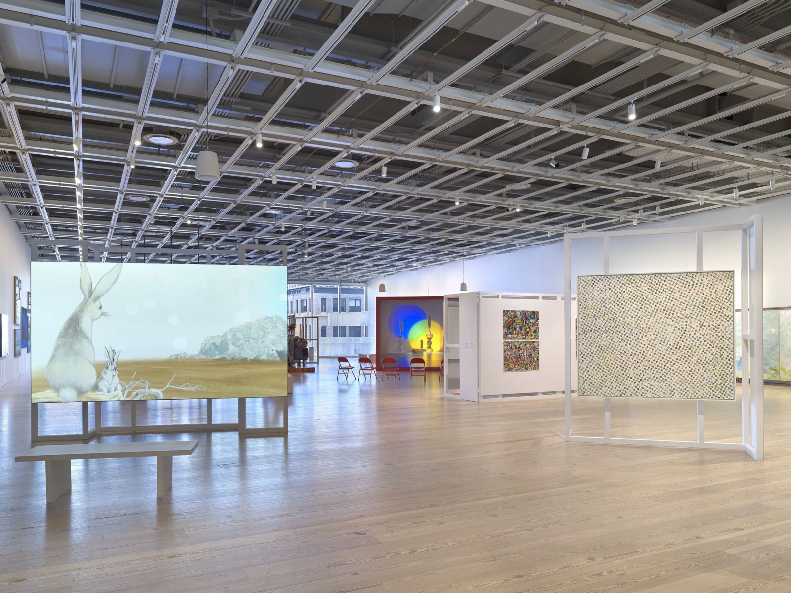 Installation view, Whitney Biennial 2022, New York.