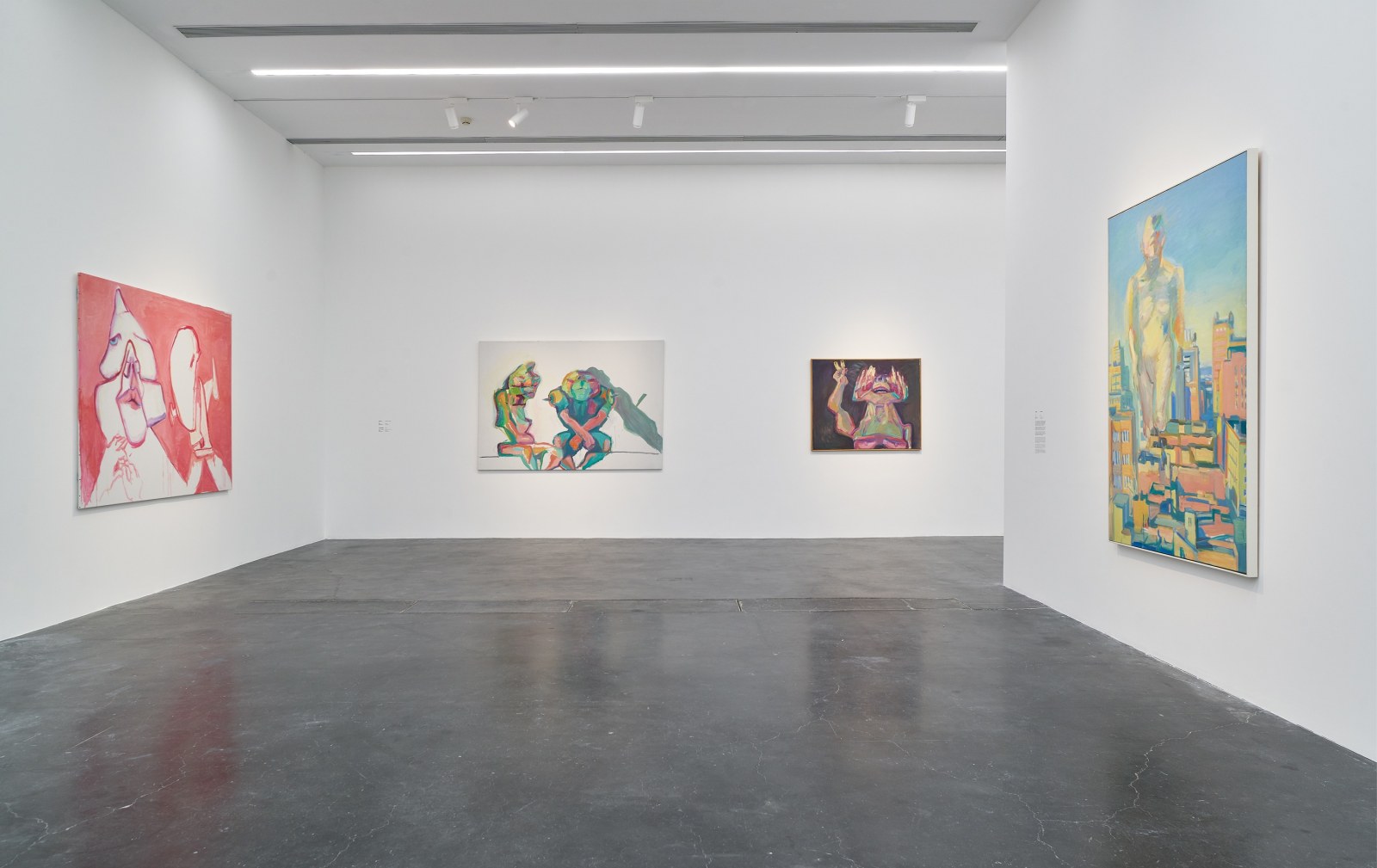 Maria Lassnig: Happy Martian. Installation view, 2022. UCCA, Beijing. Photo: Sun Shi.