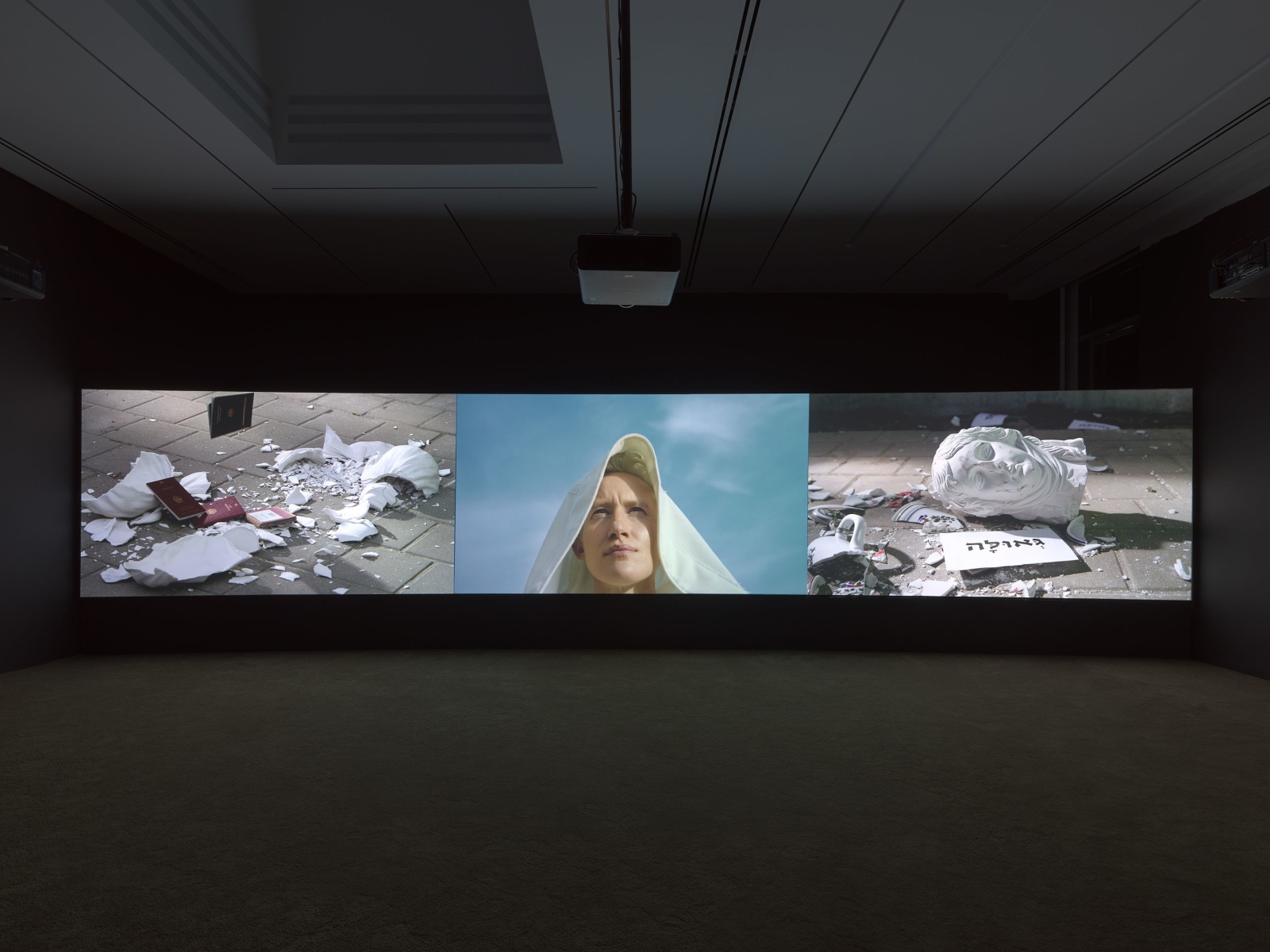 Installation view, Yael Bartana,&nbsp;Malka Germania, Petzel, 2023