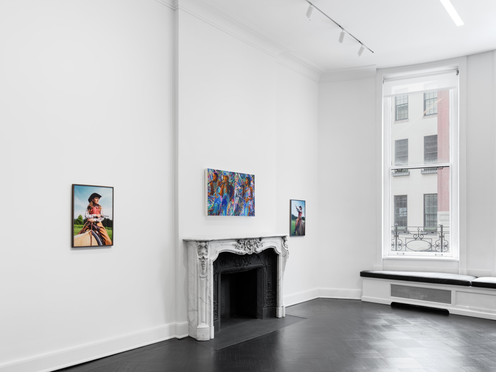 Installation view, Dana Hoey and Caitlin Cherry, Hello Trouble, Petzel, 2022