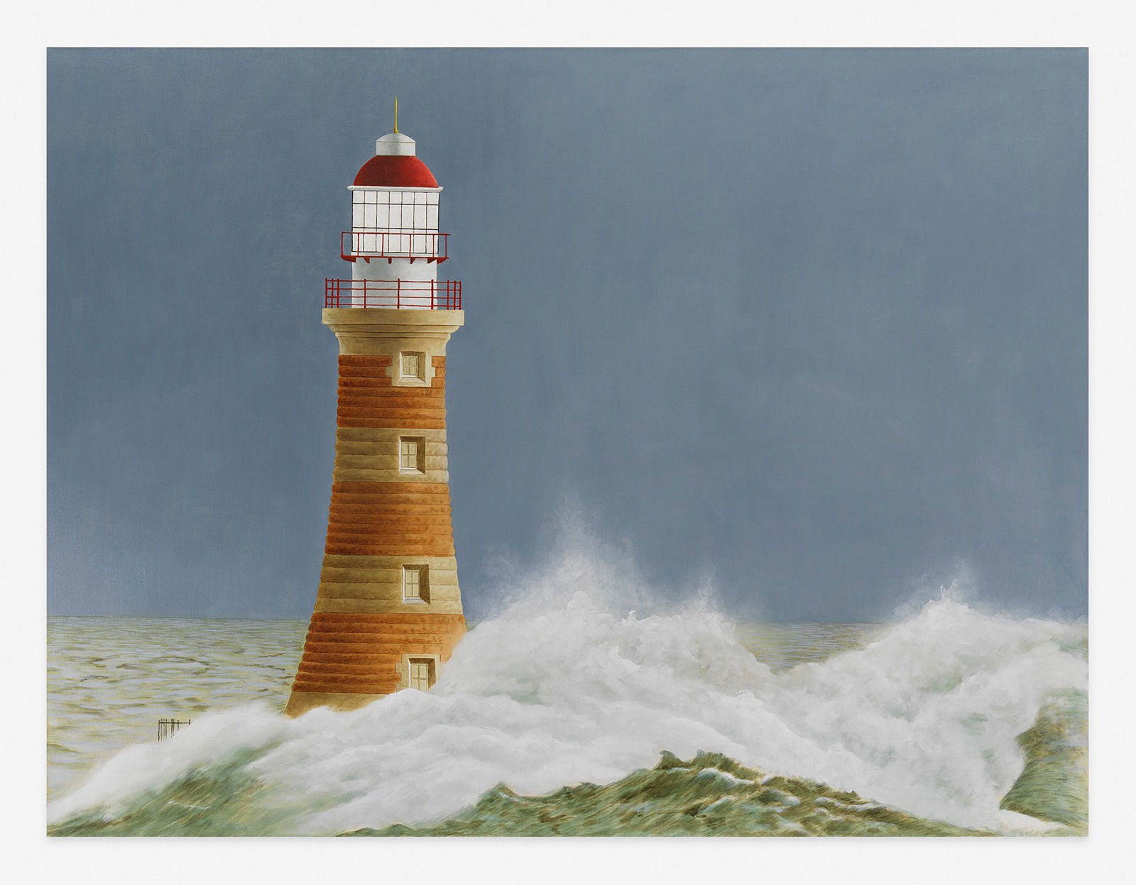 Sunderland Lighthouse, UK, 2023, Oil on linen