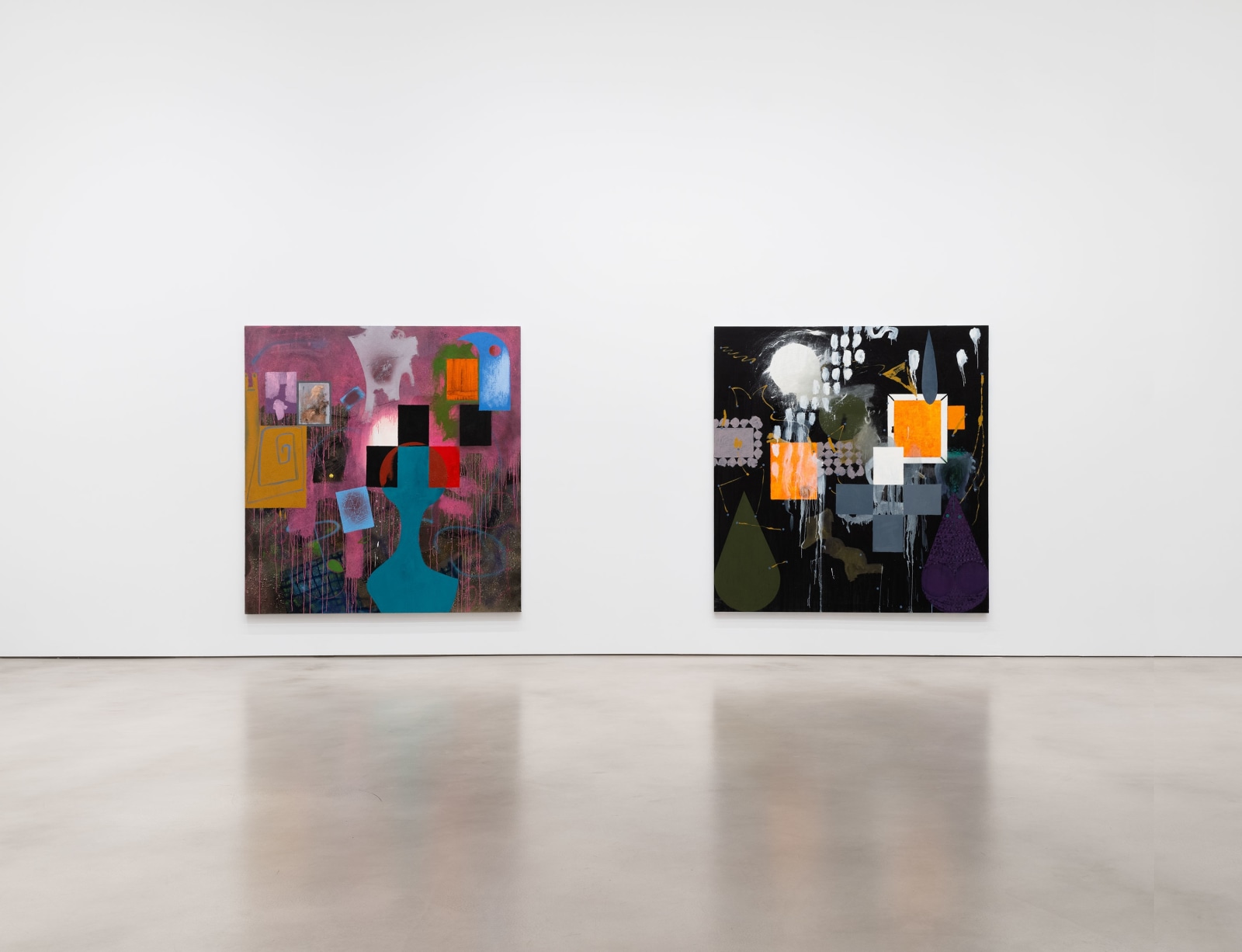 Installation view, Charline von Heyl, Petzel, 2023