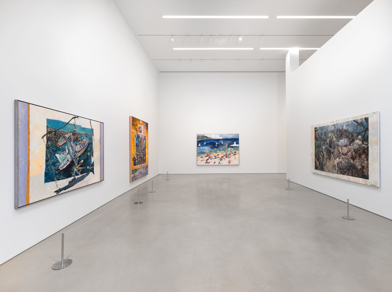 Installation view, Malcolm Morley, Painting as Model,&nbsp;Petzel, 2024