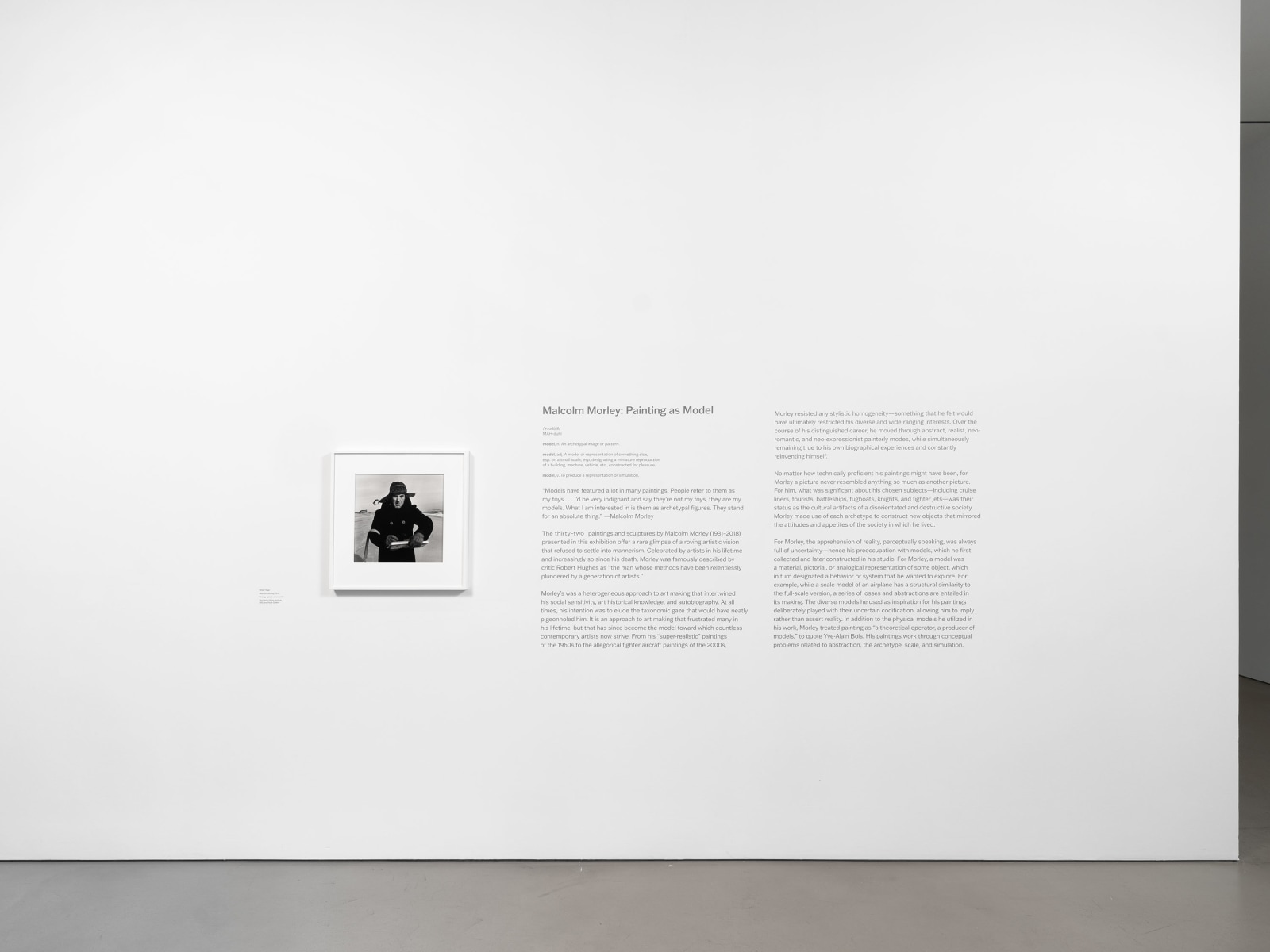 Installation view, Malcolm Morley, Painting as Model,&nbsp;Petzel, 2024, &nbsp;