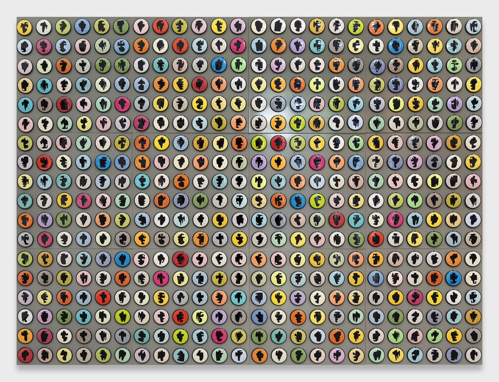 Allan McCollum, Collection of Four Hundred and Thirty-two Shapes Buttons