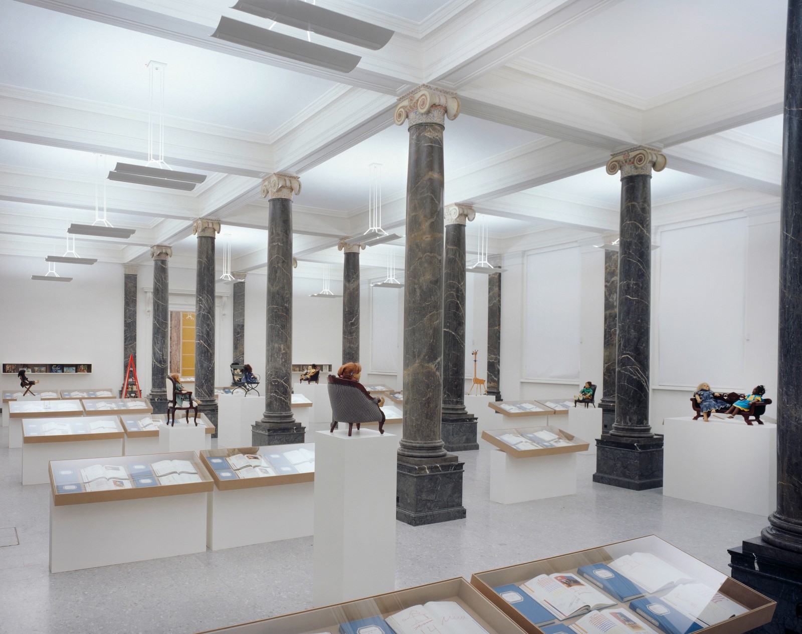 Hanne Darboven. Kinder dieser Welt (Children of This World), 1990&ndash;96, Installation view, Staatsgalerie Stuttgart, 1997