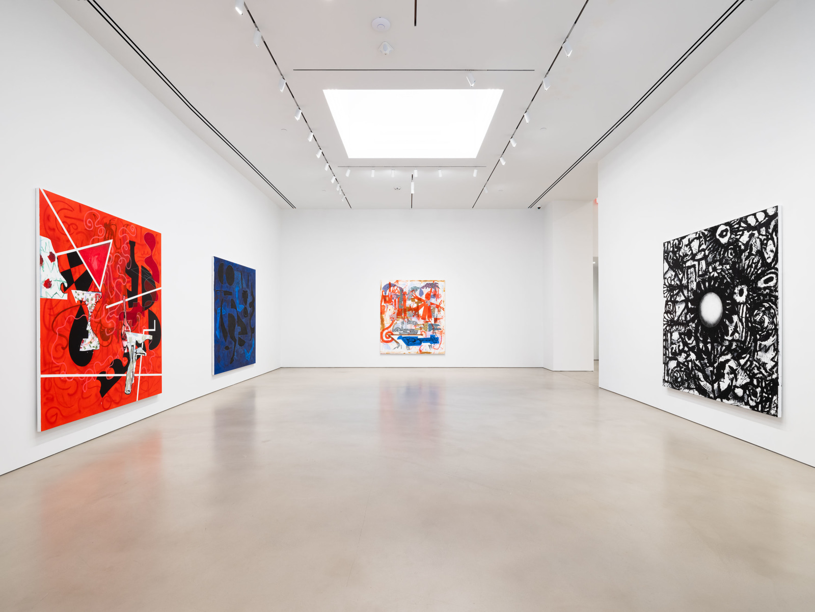 Installation view, Charline von Heyl, Petzel, 2023