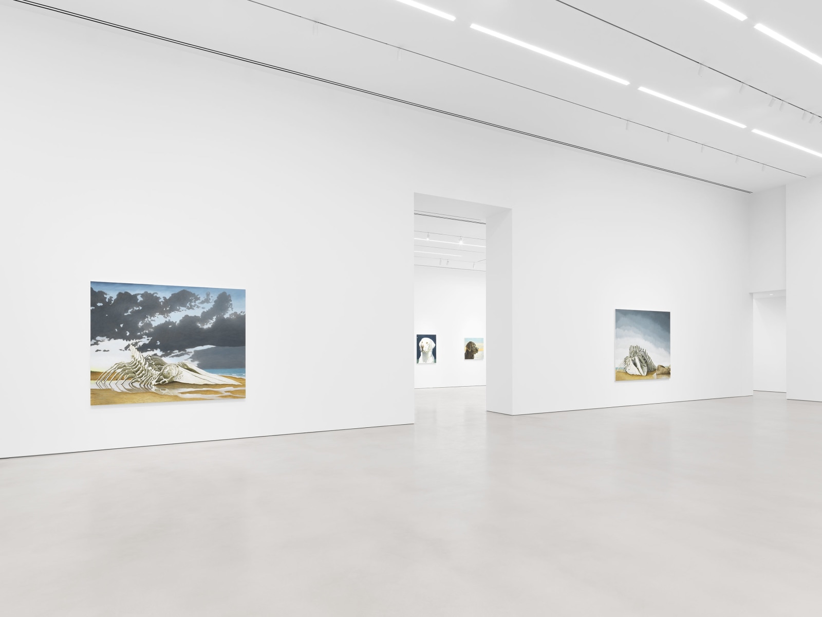 Installation view, Sean Landers, Adrift,&nbsp;Petzel, 2023