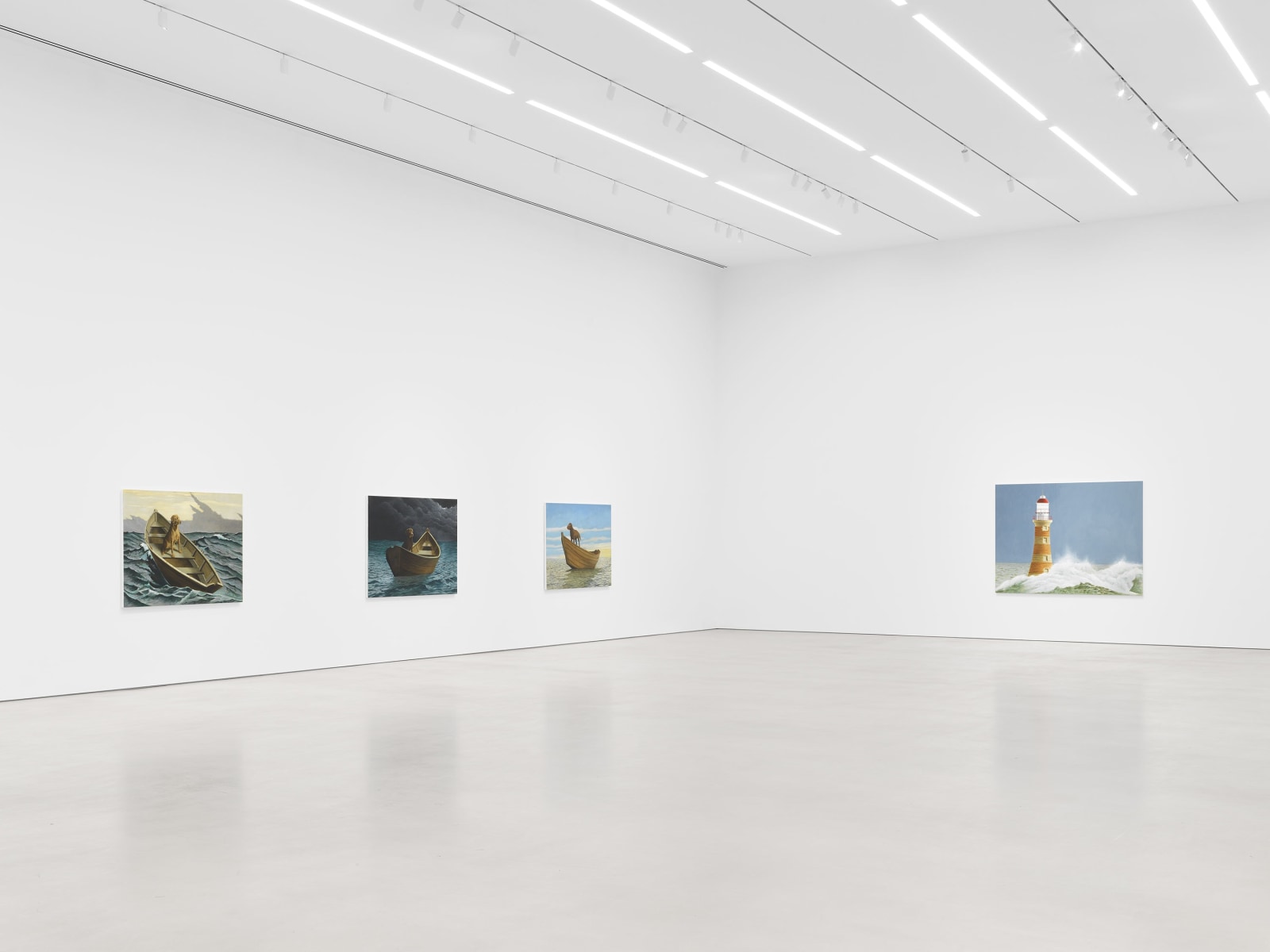 Installation view, Sean Landers, Adrift,&nbsp;Petzel, 2023