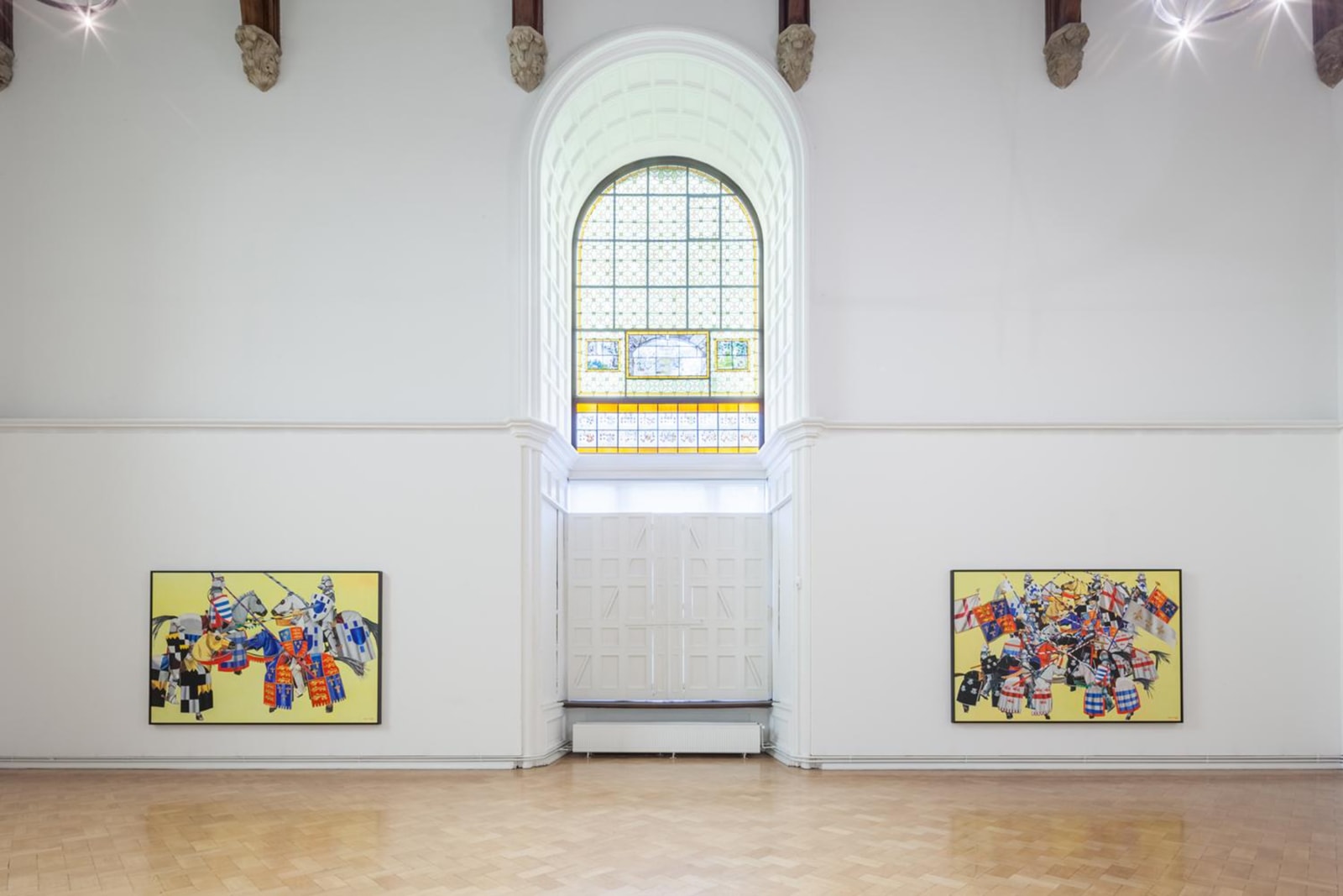 Installation view, Malcolm Morley: Works from the Hall Collection, Hall Art Foundation, Schloss Derneburg Museum, Derneburg, Germany, 2017-18