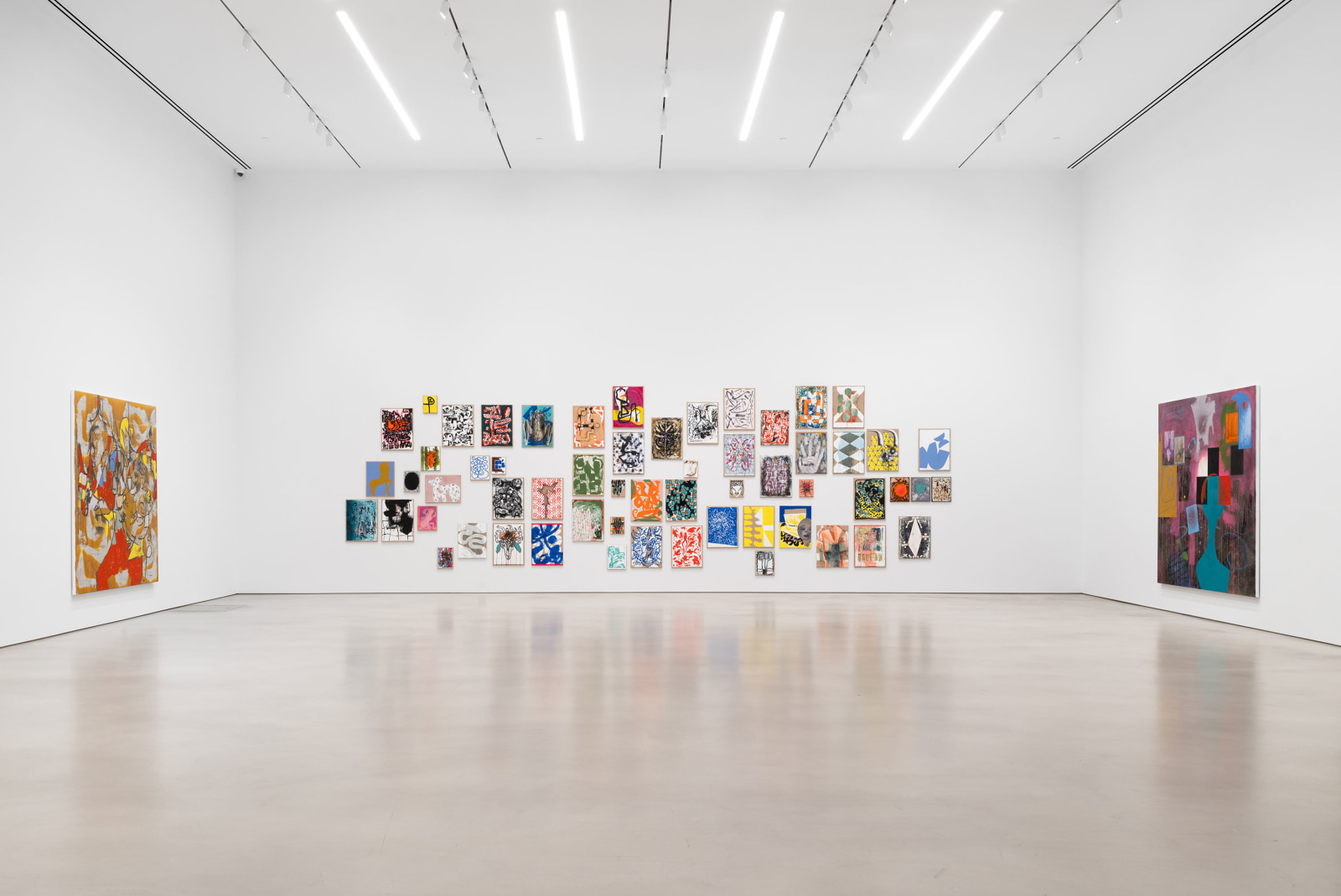 Installation view, Charline von Heyl, Petzel, 2023