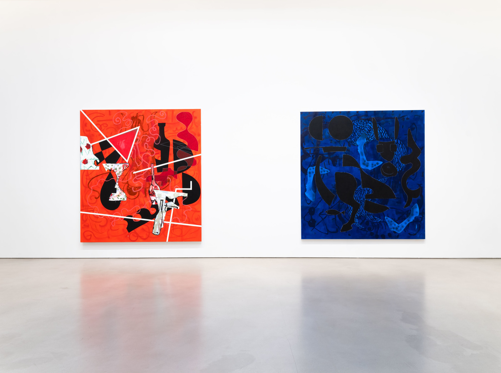 Installation view, Charline von Heyl, Petzel, 2023