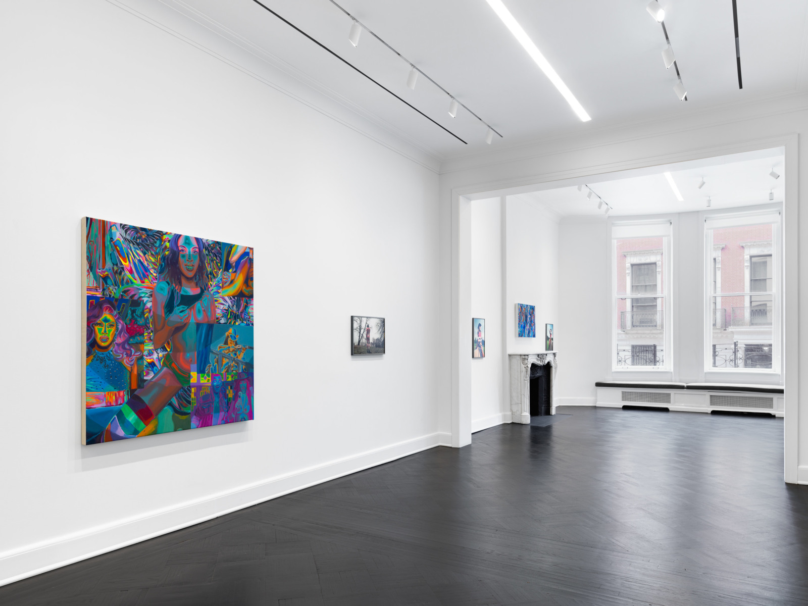 Installation view, Dana Hoey and Caitlin Cherry, Hello Trouble, Petzel, 2022