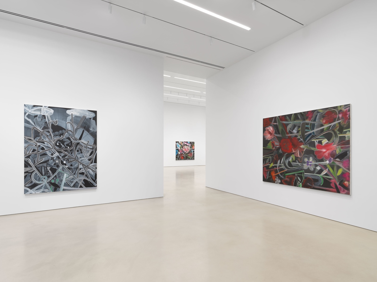 Installation view, Ross Bleckner, Mashber, Petzel, 2024