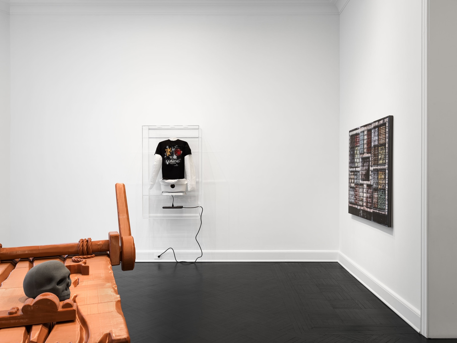 Installation view, Simon Denny,&nbsp;Dungeon, Petzel, 2024