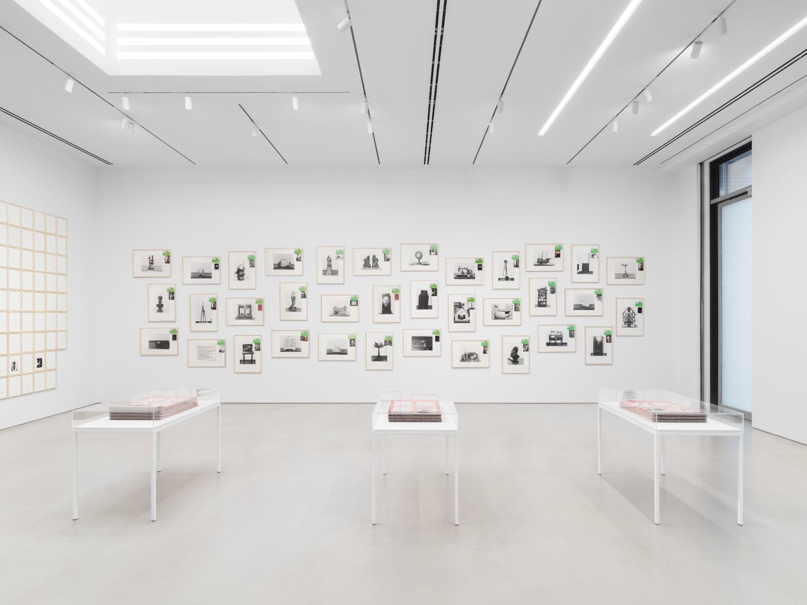 Installation view, Hanne Darboven,&nbsp;Fin de Si&egrave;cle - Buch der Bilder, Petzel, 2023