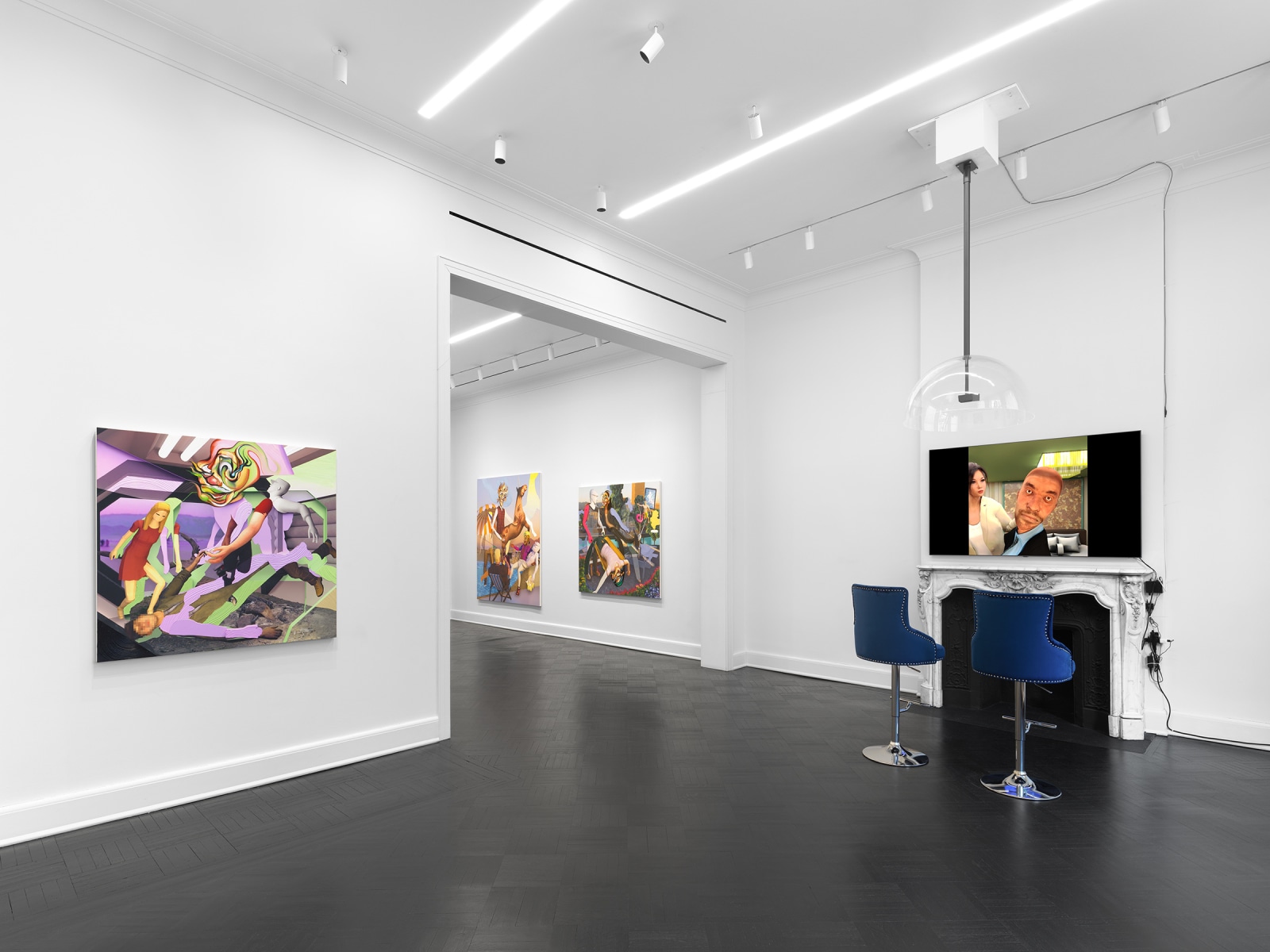 Installation view, Rigged