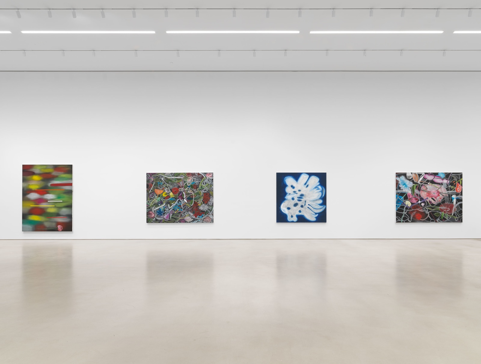 Installation view, Ross Bleckner, Mashber, Petzel, 2024