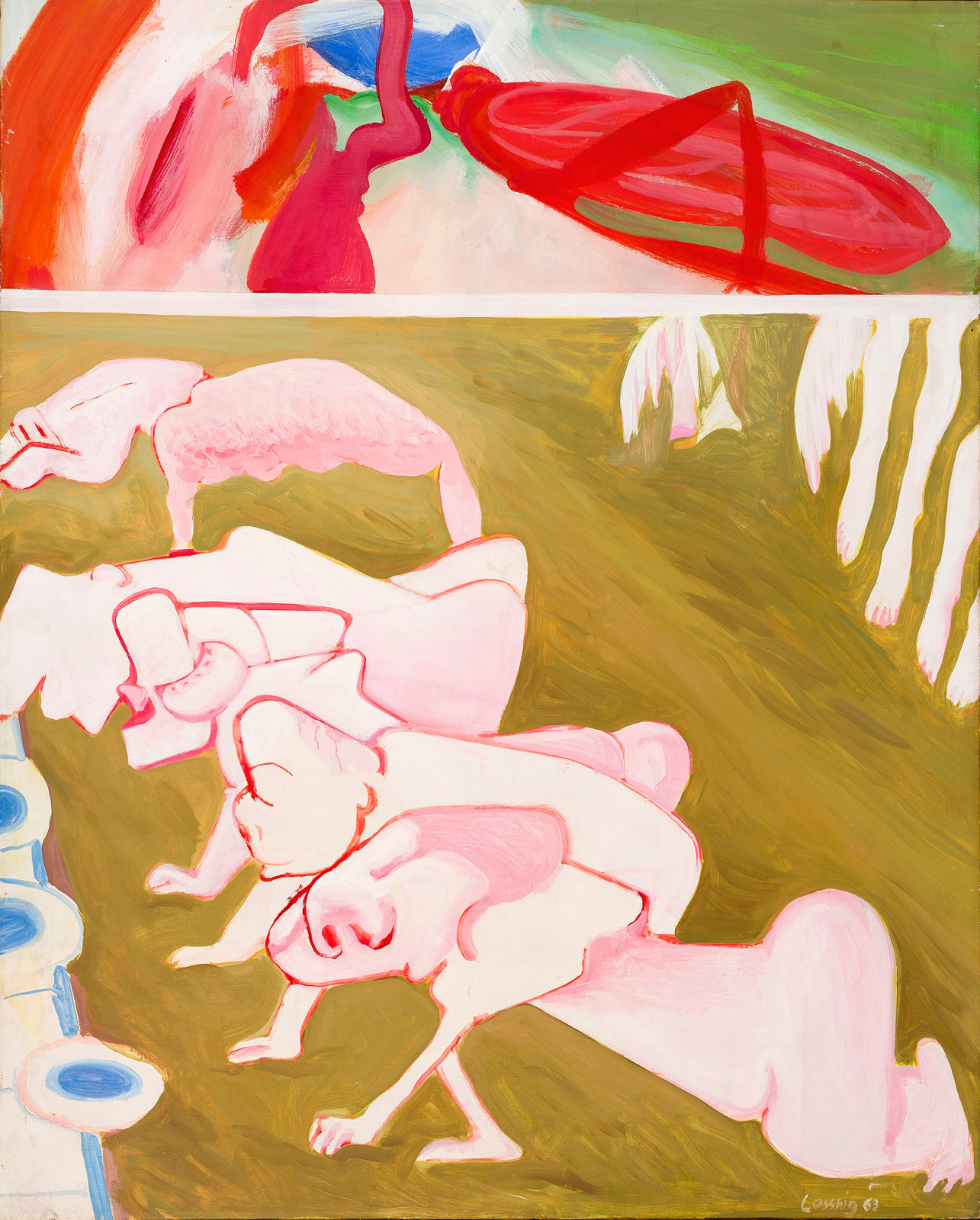 Maria Lassnig, Der Irdische Wettlauf