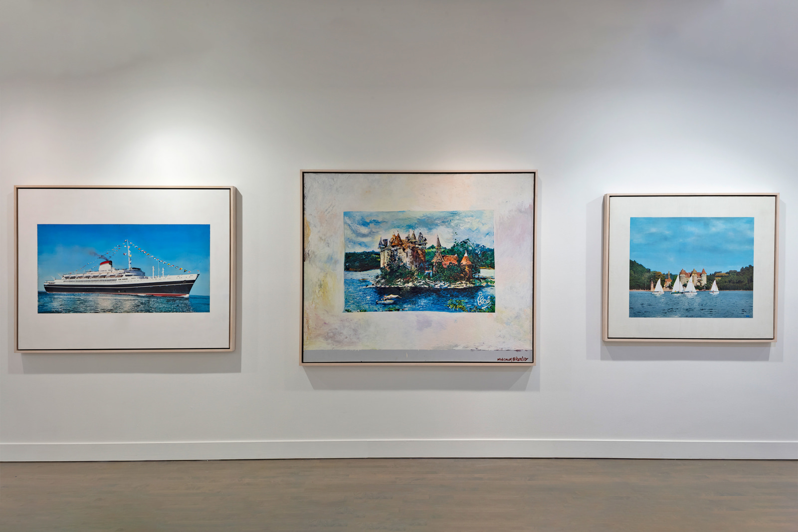 Installation view,&nbsp;Malcolm Morley: Shipwreck, Nova Southern University Art Museum, Fort Lauderdale, Florida, 2022