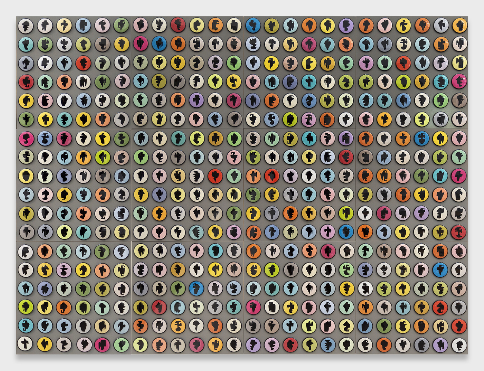 Allan McCollum, Collection of Four Hundred and Thirty-two Shapes Buttons